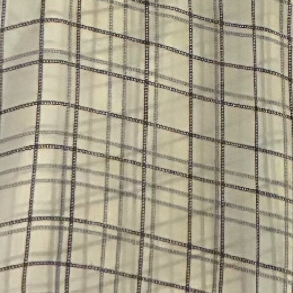 Lumiere White and Grey Sheer Blouse, Size Small - Picture 2 of 2